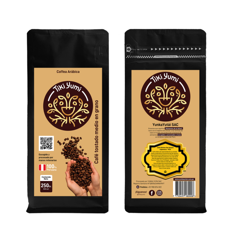 Café Tostado Medio en Grano 250 GR