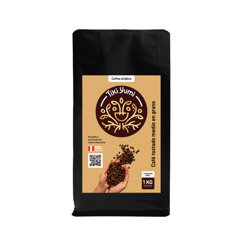 Café Tostado Medio en Grano 1kg