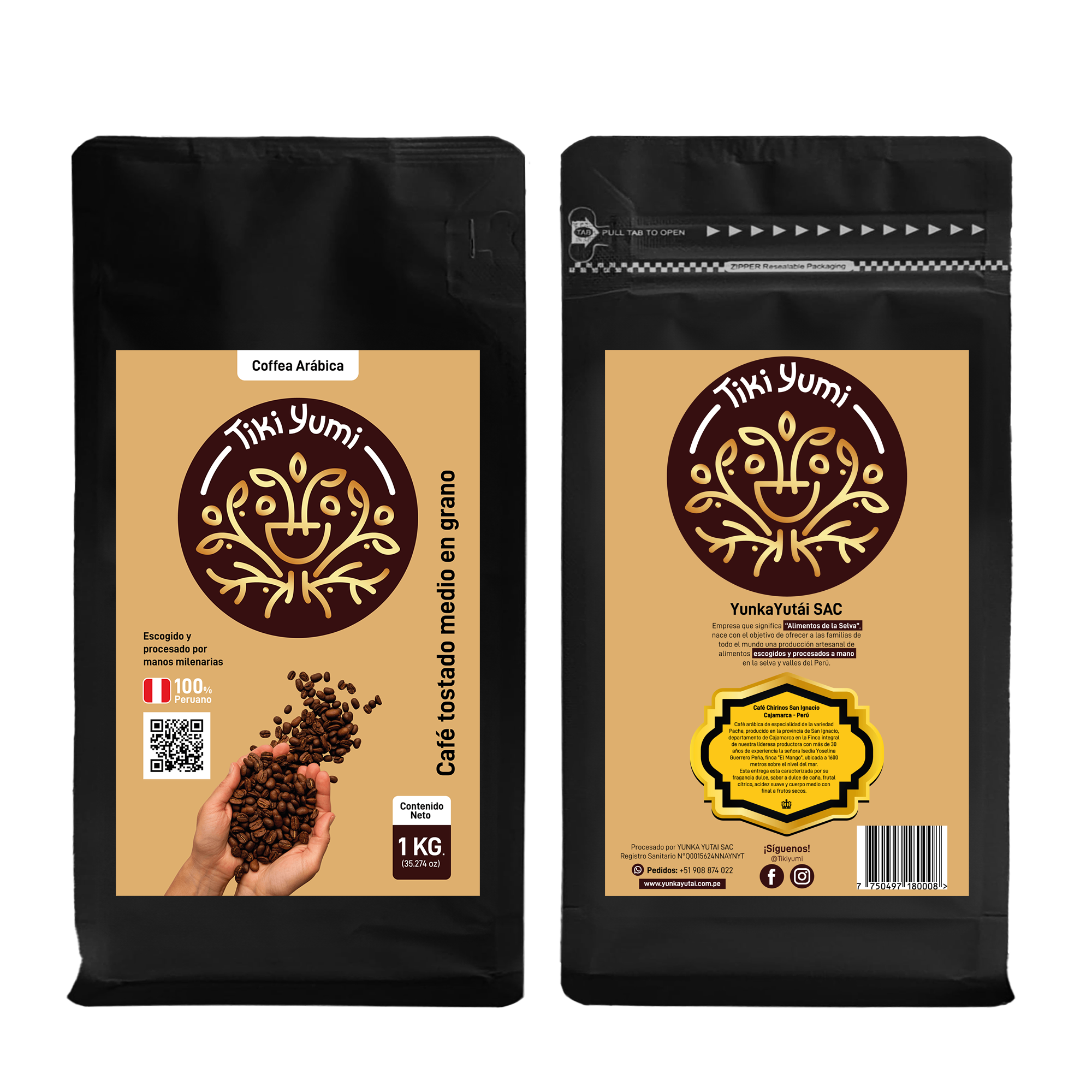 Café Tostado Medio en Grano 1KG