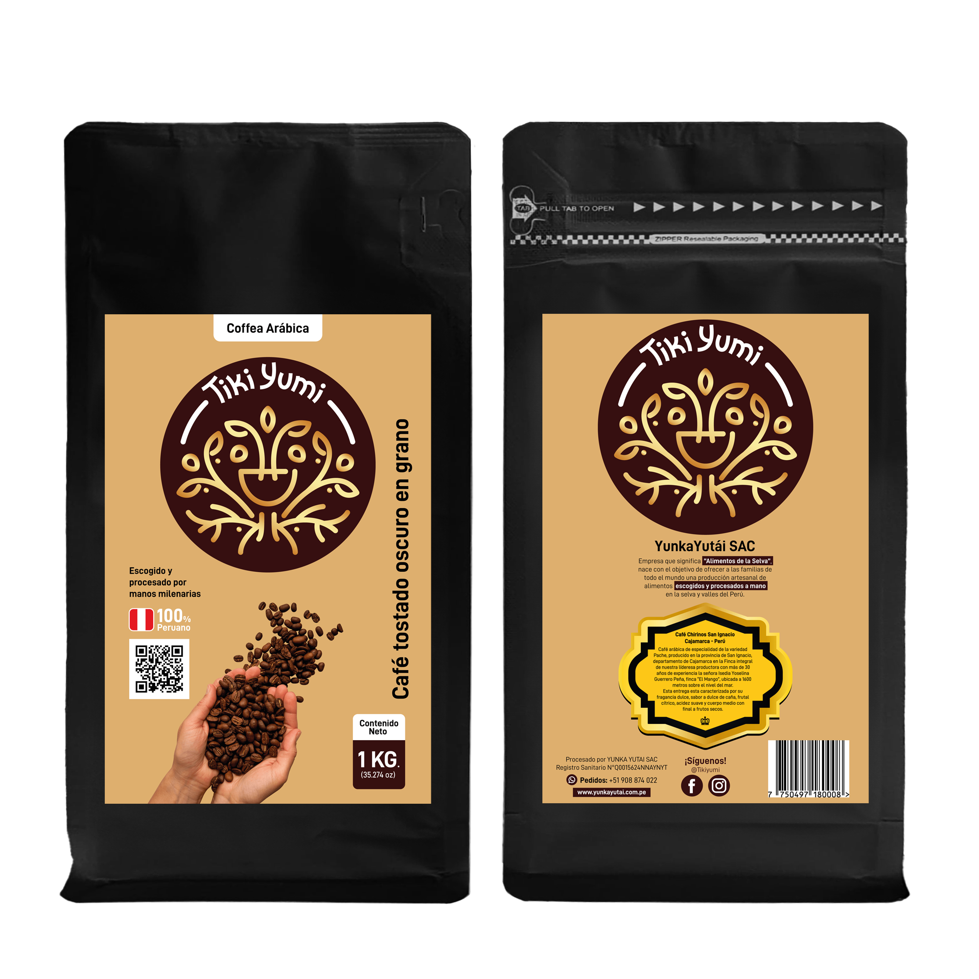 Café Tostado Oscuro en Grano 1KG